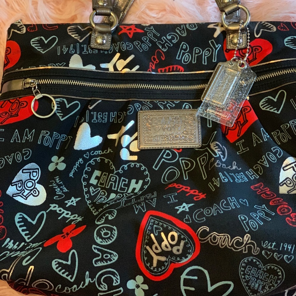 Coach poppy tote.